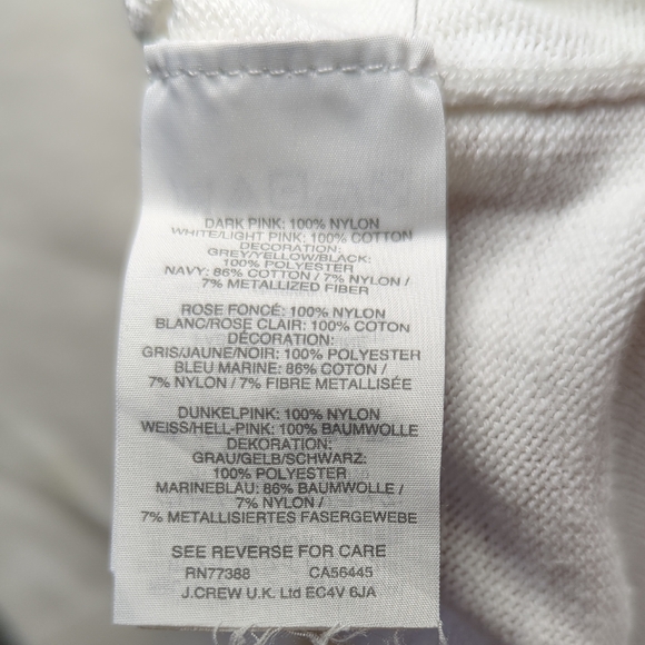 Crewcuts Girls' Popover Sweater in Flamingos Print White Pink Cotton Size 8 - Picture 4 of 4